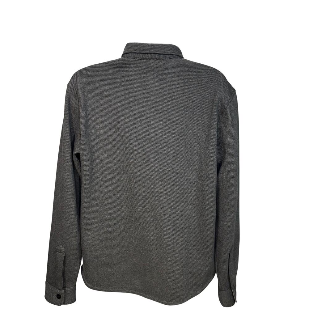 Vuori Del Mar Fleece Shirt Jacket Men's Medium Grey Shacket Gorpcore Overshirt - Picture 3 of 16